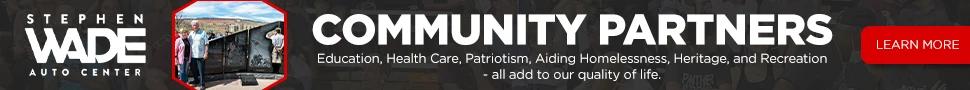 Banner image promoting Community services done by Stephen Wade Auto Center in St. George, UT